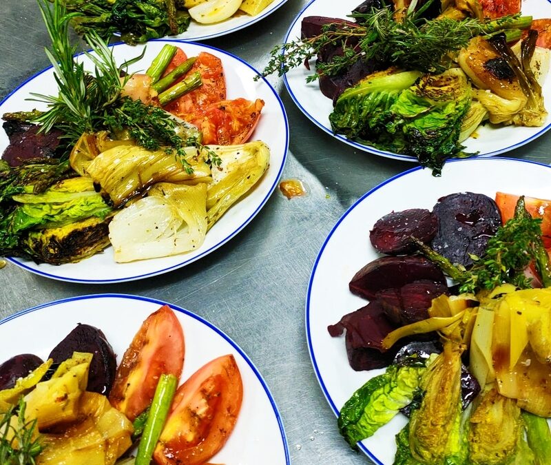 Verduras a la parrilla argentina