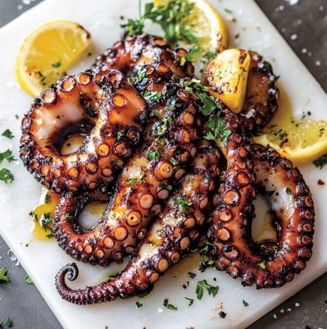 Pescado en parrilla argentina